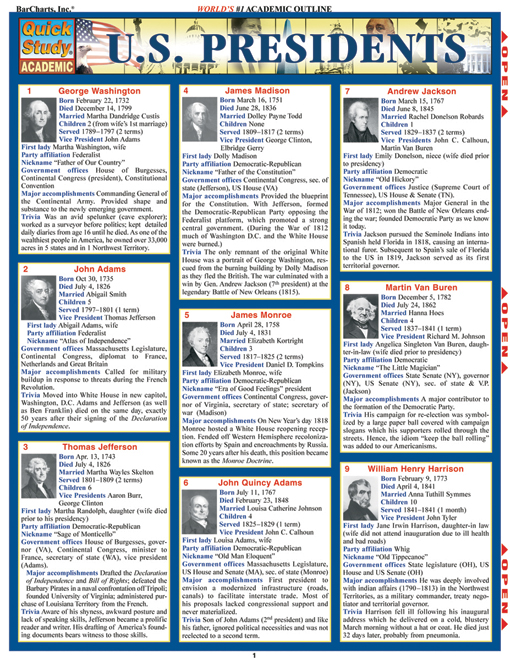 Title details for U.S. Presidents by Steven M. Berner/James M. Ashley - Available